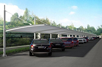 單項鋼結構車棚